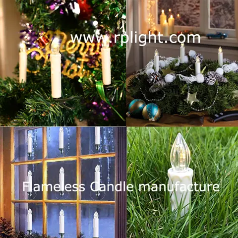 Dimmable Wireless Christmas LED Candles with Remote (FP-01) – view 6