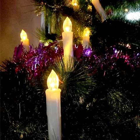 Wireless Christmas Tree Candles with Remote, 10 Pieces (FP-01) – view 2