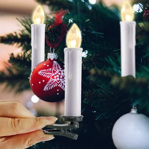 Wireless Christmas Tree Candles with Remote, 10 Pieces (FP-01) – view 5