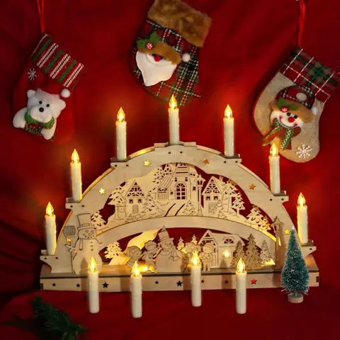 3.5" Clip on LED Taper Candle Christmas Light with Remote Control Waterproof (FP-02) – view 6