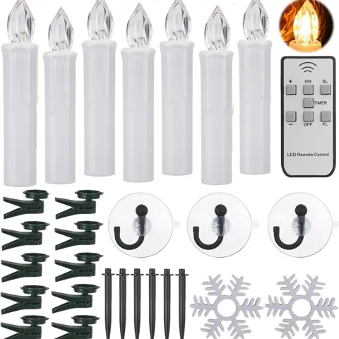 LED Christmas Candles With Remote Control (FP01-10) – view 3
