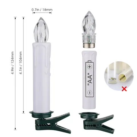 LED Christmas Candles With Remote Control (FP01-10) – view 5