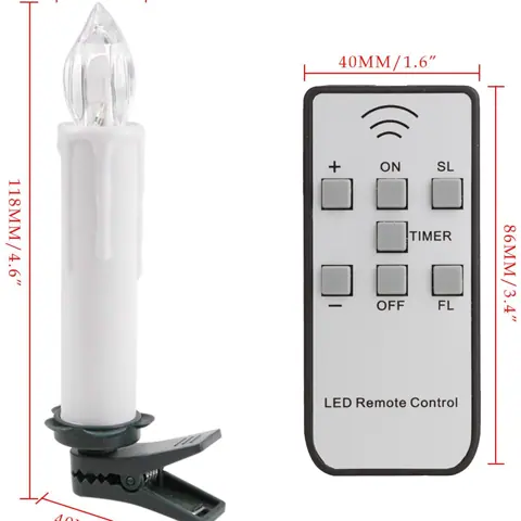 LED Christmas Candles With Remote Control (FP01-10) – view 6