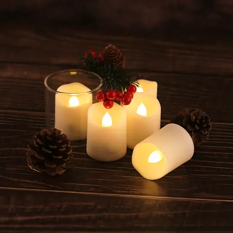 Battery Powered Flameless Mini LED Tea Light Candle (TH-01) – view 5