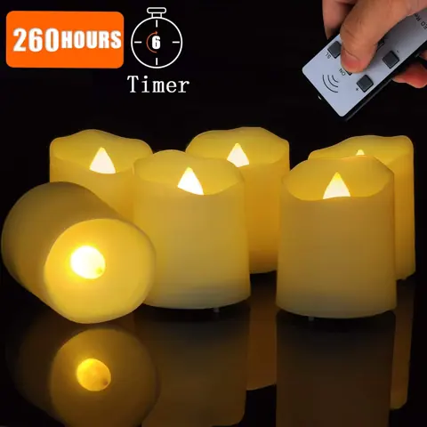 Battery Powered Flameless Mini LED Tea Light Candle (TH-01) – view 6