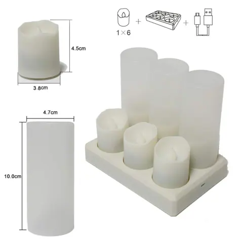 Rechargeable LED Tea Lights for Bars and Restaurants (TH-05) – view 6