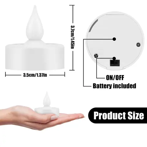 Mini LED Tea Light for Bulk Event Orders (TH-03) – view 3